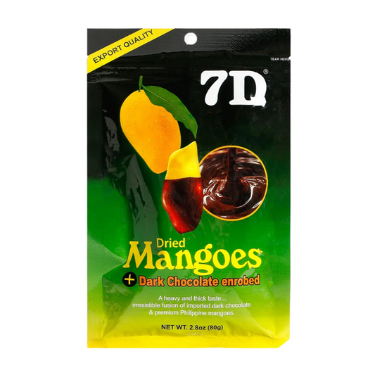 7D Dried Mangoes (Dark Chocolate Enrobed) 80 Grams